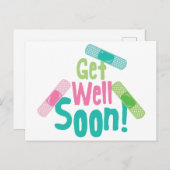 早く治ってねバンドエイド ポストカード (正面/裏面)