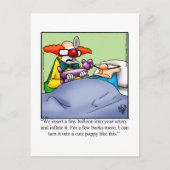 早く治ってねユーモア ポストカード (正面)