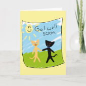 早く治ってね カード (正面)
