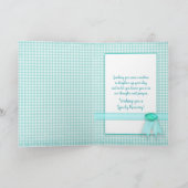 早く治って、ギンガムのガーデンフラワーズ カード (内部)