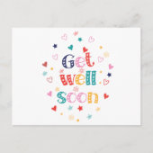 早く治りますように ポストカード (正面)