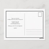 早く治りますように、ポーラベア・バニー・水彩画 ポストカード (裏面)