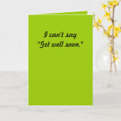 早く治るとは言えぬ。 カード (黄色い花)