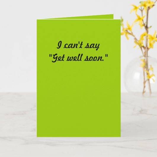 早く治るとは言えぬ。 カード (黄色い花)