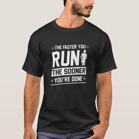 早く泳げ走ると早く泳げ走る Tシャツ (正面)