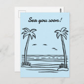 早く海に行け! ポストカード (正面/裏面)