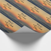 早く私は聖書の聖句海日の出を求める ラッピングペーパー (角)