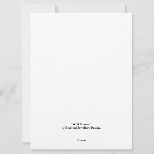 早く紫色の花トレンディーおもしろいboho シーズンカード (裏面)