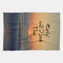 早く聖書の聖句を海で探そう キッチンタオル