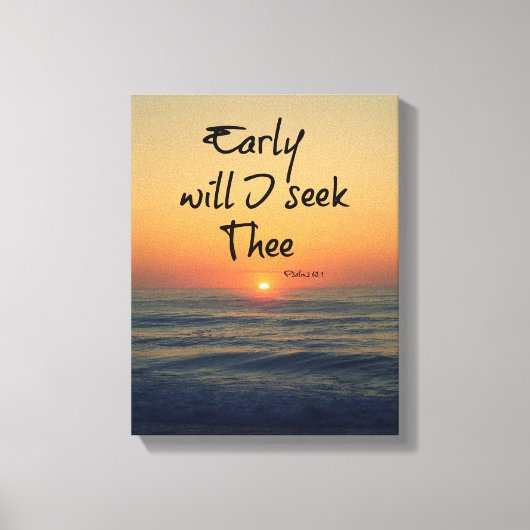 早く聖書の聖句を海で探そう キャンバスプリント (正面)