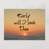 早く聖書の聖句を海で探そう ポストカード (正面)