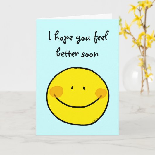 早く良くなってね カード (黄色い花)