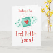 早く良くなってね カード (黄色い花)