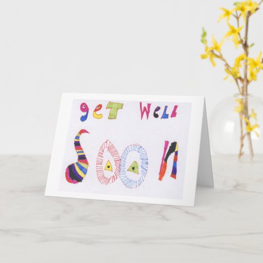 早く良くなる カード (黄色い花)