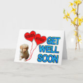 早く良くなる カード (黄色い花)