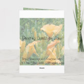 早く良くなる カード (裏面)