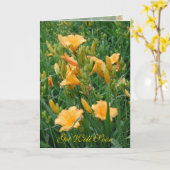 早く良くなる カード (黄色い花)