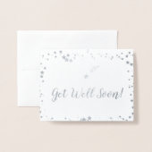 早く良くなる 箔カード (封筒付き正面)