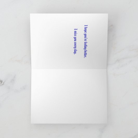 早く良くなれ！ カード (内部)