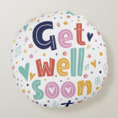 早く花がよくなるかわいいフローラデザイン ラウンドクッション (裏面)