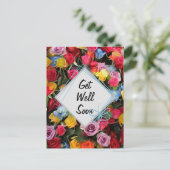 早く花が良くなカラフルる ポストカード (スタンド正面)