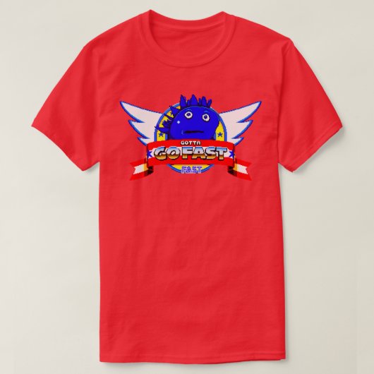 早く行かなきゃ Tシャツ (デザイン正面)