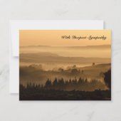 早く軽い聖書の詩の悔やみや弔慰カード カード (正面)