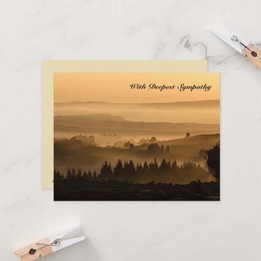 早く軽い聖書の詩の悔やみや弔慰カード カード (正面/裏面インサイチュ)