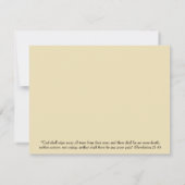 早く軽い聖書の詩の悔やみや弔慰カード カード (裏面)