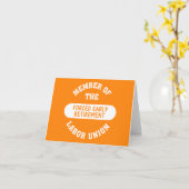 早く退職を余儀なくされた カード (黄色い花)