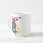 早く電話を充電しろ! コーヒーマグカップ (正面左)