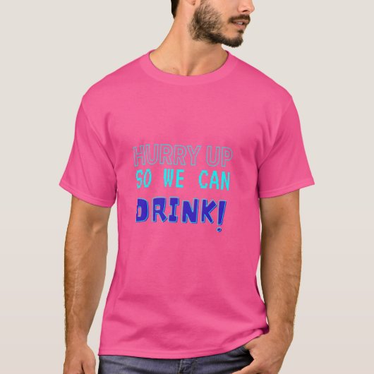 早く飲めるようにしよう – ビールとマラソン愛好家 Tシャツ (正面)