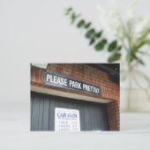 早く駐車して下さい！ポストカード ポストカード (スタンド正面)