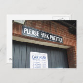 早く駐車して下さい！ポストカード ポストカード (正面/裏面)