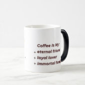 早めにコーヒーを飲み始める モーフィングマグカップ (正面右)