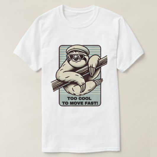 早クールく動くな！レトロスロット Tシャツ (デザイン正面)