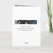 早季江のポートレートワイルドホースグリーティングカード カード (裏面)