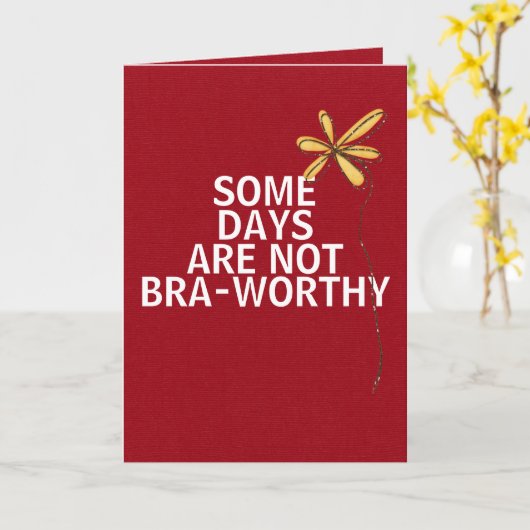 早感じくユーモア カード (黄色い花)