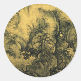 早春 & 郭熙 - 中国美術/中国帝国 ラウンドシール