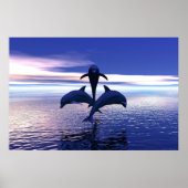 早朝のイルカ ポスター (正面)