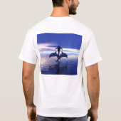 早朝のイルカ Tシャツ (裏面)