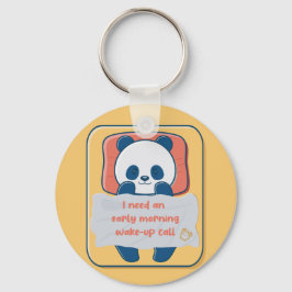 早朝のモーニングコールが必要だ キーホルダー