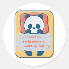 早朝のモーニングコールが必要だ ラウンドシール