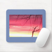 早朝の冬の日の出 マウスパッド (マウス)