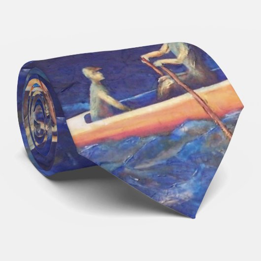 早朝の列 ネクタイ (ロール)