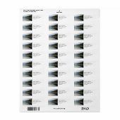 早朝の反射（横） ラベル (フルシート)