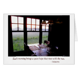 早朝の国の台所朝の食卓