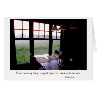 早朝の国の台所朝の食卓