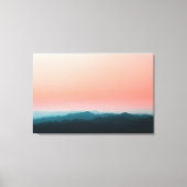 早朝の層 キャンバスプリント (正面)