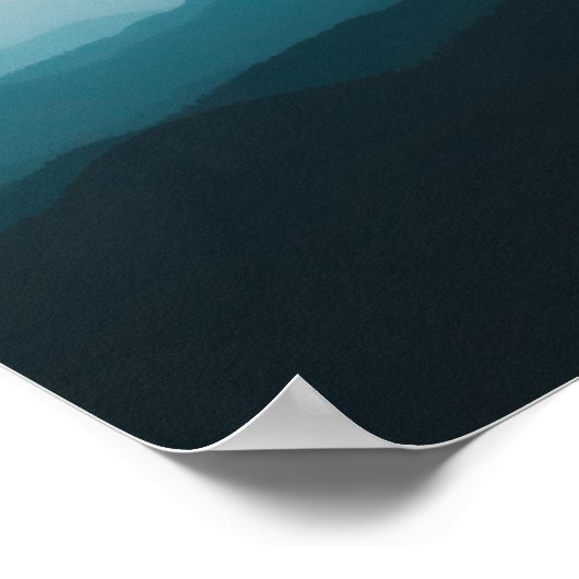 早朝の層 ポスター (角)